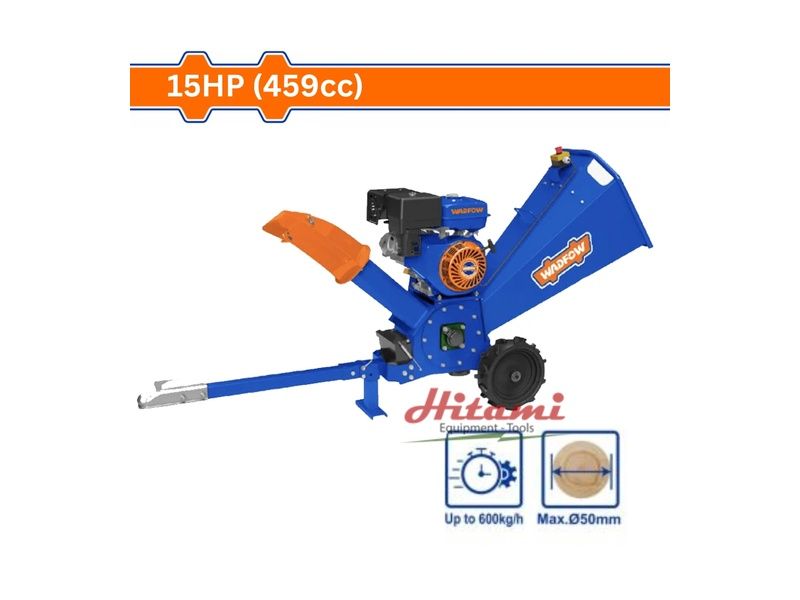  Máy băm dăm gỗ chạy xăng 10KW (15HP) Wadfow WXU1315 