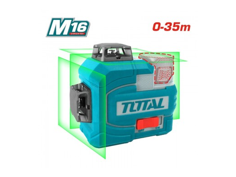  Máy cân mực dùng pin 16V Total TLL301201 (1 Pin 2.0Ah, 1 Sạc) 