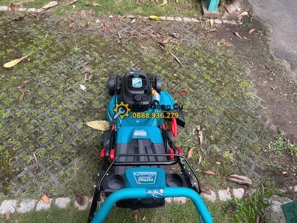 Máy cắt cỏ dùng xăng Total TGT196202 nhìn toàn bộ từ bên trái