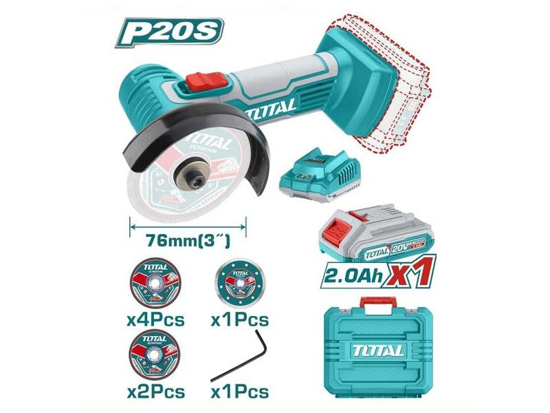  Máy cắt mini dùng pin 20V TAGLI76012 (1 Pin 2.0Ah, 1 Sạc) 