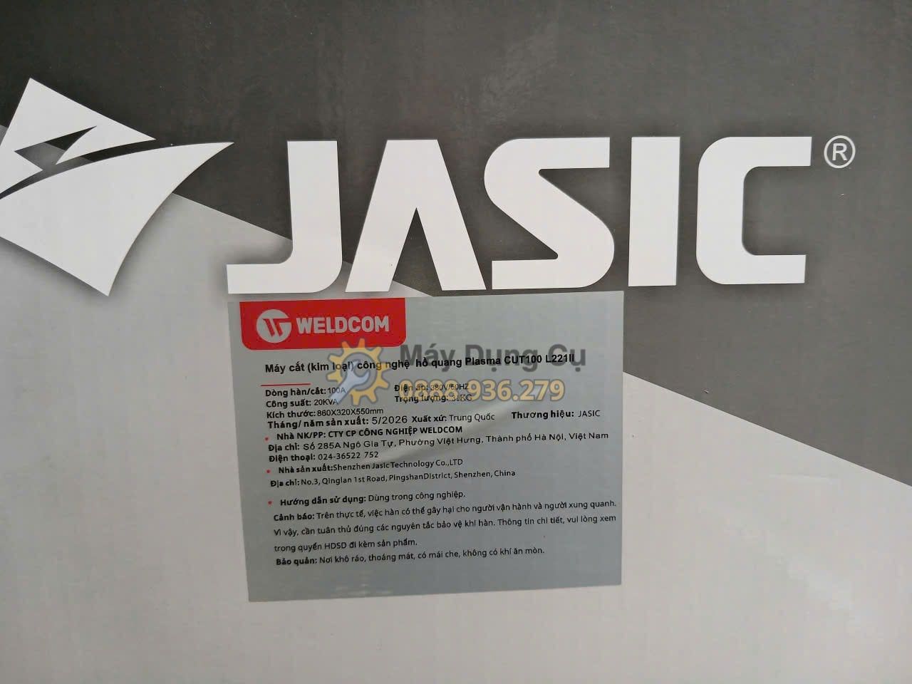  Máy Cắt Kim Loại Plasma Jasic CUT100 L221 II (JET 20) Chính Hãng Có Tại Máy Dụng Cụ 