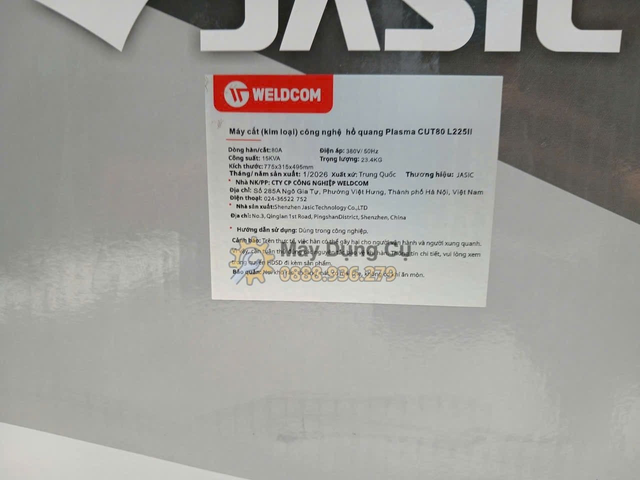  Máy Cắt Plasma Jasic CUT80 L225 II (JET 20) Chính Hãng Có Sẵn Tại Máy Dụng Cụ 