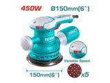  Máy chà nhám tròn 450W Total TF2061506 