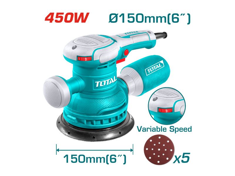  Máy chà nhám tròn 450W Total TF2061506 