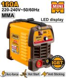  Máy hàn điện tử MMA 160A (nhỏ gọn) INGCO ING-MMA16049 