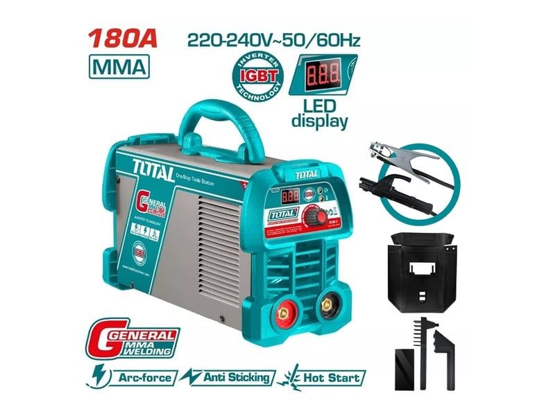  Máy hàn điện tử Inverter MMA 180A/89V Total TW218059 