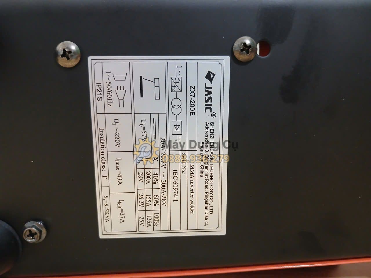  Máy Hàn Que Điện Tử Jasic ZX7-200E Chính Hãng Có Sẵn Tại Máy Dụng Cụ 