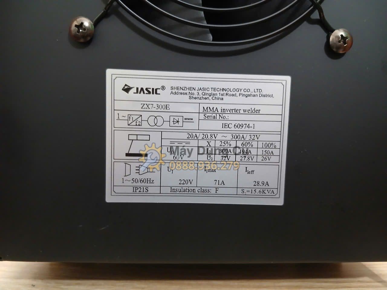  Máy Hàn Que Điện Tử Jasic ZX7-300E Chính Hãng Có Sẵn Tại Máy Dụng Cụ 