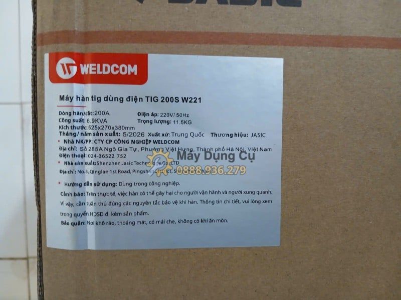  Máy Hàn TIG Jasic TIG200S W221 Chính Hãng Có Sẵn Tại Máy Dụng Cụ 