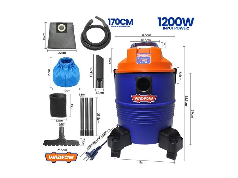  Máy hút bụi 1200W-30L Wadfow WVR2A30 