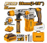  Máy khoan đục dùng pin 20V- 28mm INGCO CRHLI202882 
