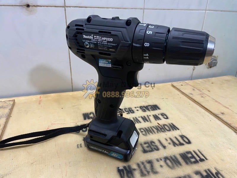  Makita HP333DWYB 12V Max - Máy Khoan Búa Và Vặn Vít Pin Gọn Nhẹ Cho Thợ Lắp Đặt 
