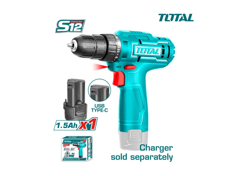  Máy khoan pin 12V Total TDLI12428 (1 Pin 1.5Ah) 