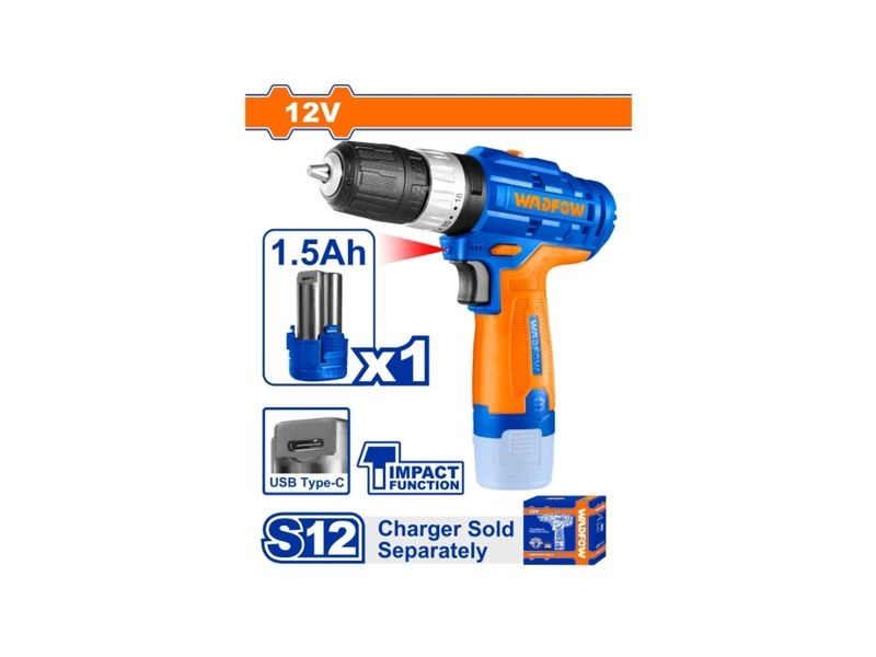  Máy khoan búa dùng pin 12V Wadfow WCDS540 