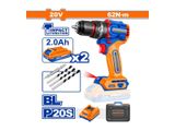  Máy khoan búa dùng pin 20V-62Nm Wadfow WCDP6281 (2 pin & sạc) 