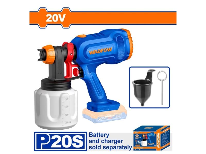  Máy Phun Sơn Dùng Pin 20V (không Kèm Pin Và Sạc) WADFOW WSU3066 