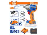  Máy vặn bu lông & vặn vít dùng pin 20V Wadfow WCD3B21 (2 Pin 2.0Ah, 1 Sạc) 
