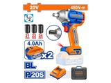  Máy vặn bu lông dùng pin 20V Wadfow WCD1B483 (2 Pin 4.0Ah, 1 Sạc) 