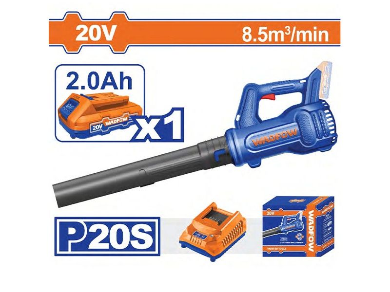  Máy thổi bụi dùng pin 20V Wadfow WBLP521 (Kèm 1 Pin 2.0Ah & Sạc) 