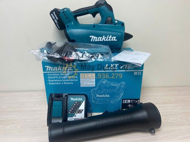  MÁY THỔI LÁ DÙNG PIN 18V MAKITA DUB184RT - KÈM 1 PIN 5.0AH VÀ SẠC NHANH 