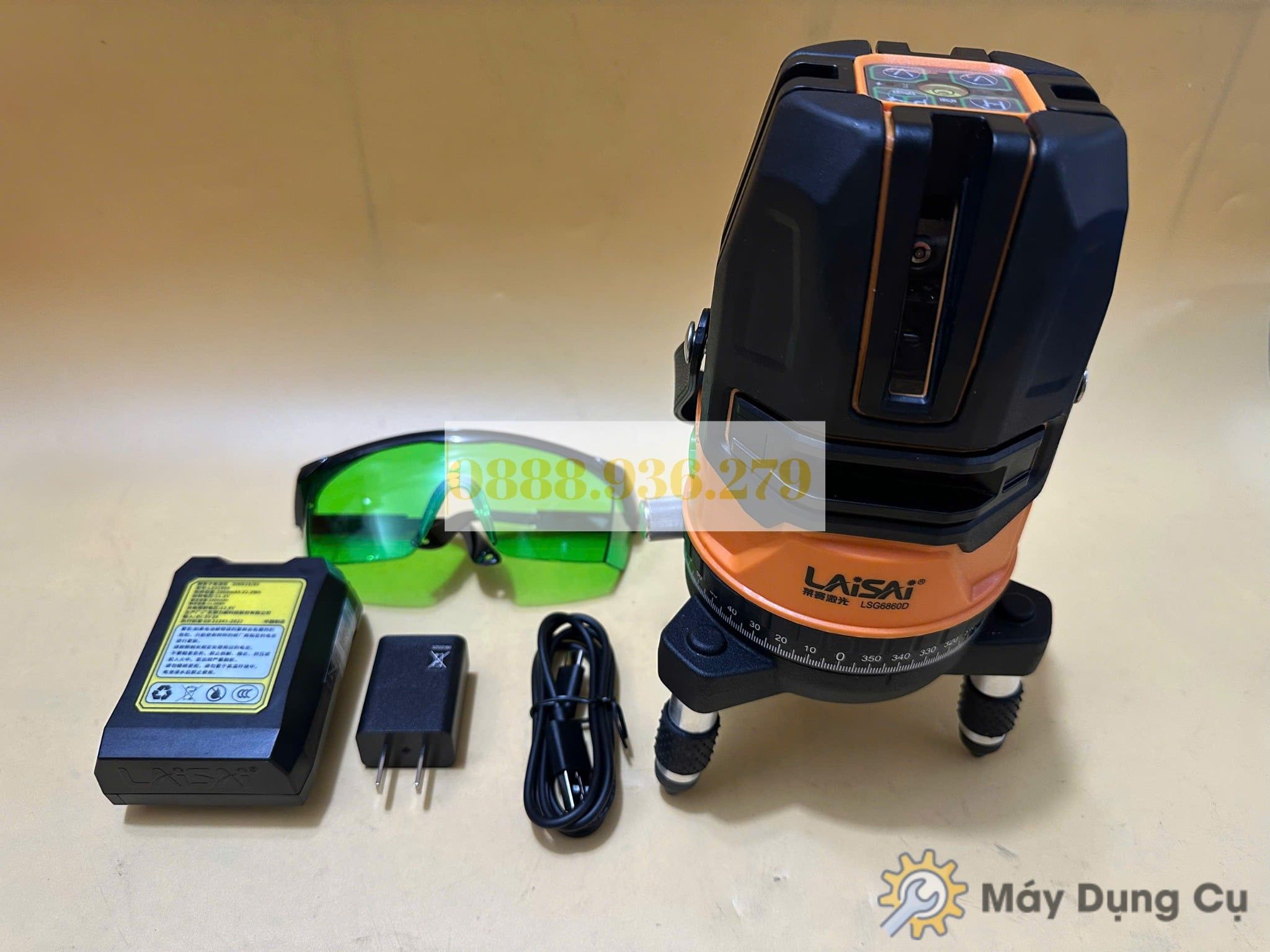  Máy cân mực laser 5 tia xanh Laisai LSG6860D 