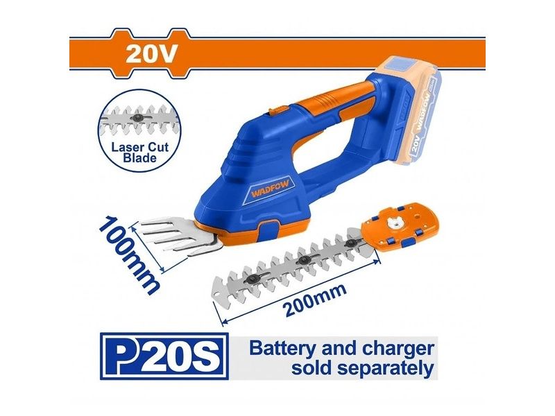  Máy cắt tỉa làm vườn dùng pin 20V (không kèm pin sạc) WADFOW - WJC1520 