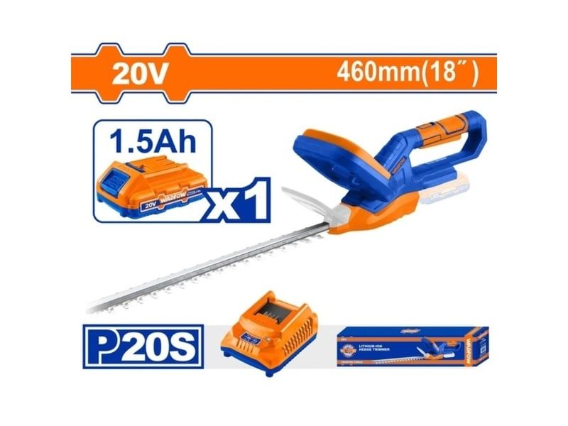  Máy cắt tỉa hàng rào dùng pin 20V Wadfow WLYP546 