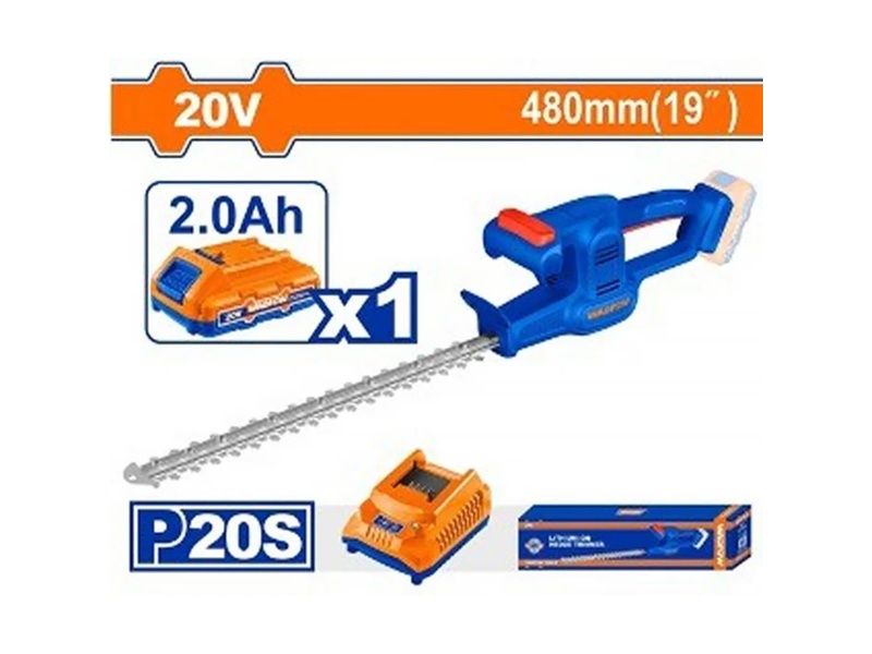  Máy cắt tỉa hàng rào dùng pin 20V-480mm Wadfow WLYP5181 