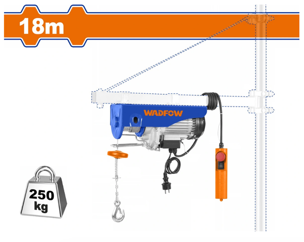  Máy Tời Cáp Điện 450W-18m WADFOW WETH1A04 