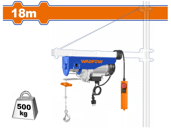  Máy Tời Cáp Điện 800W-18m WADFOW WETH1A01 