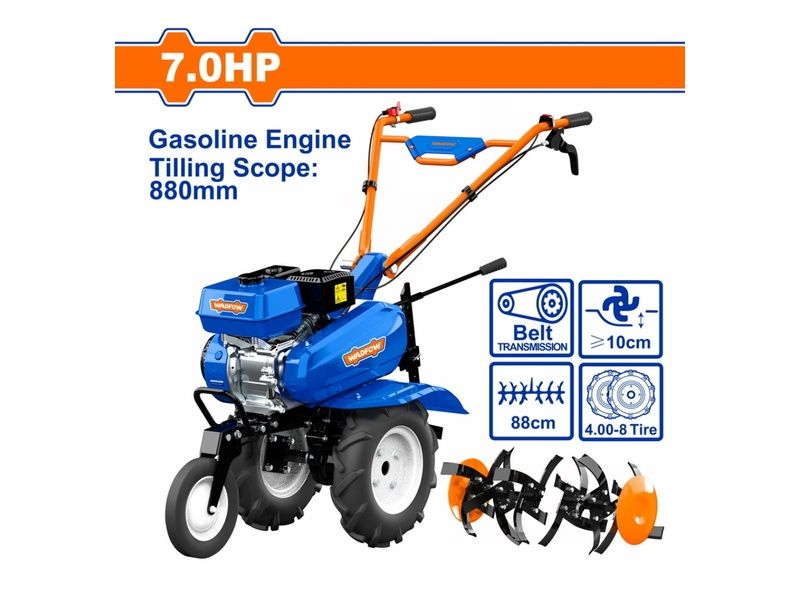  Máy xới đất chạy xăng 7.0HP Wadfow WTL2A100 (kiểu lưỡi 32 chiếc) 