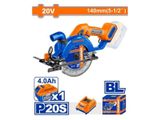  Máy cưa đĩa dùng pin 20V Wadfow WLWP5633 (1 Pin 4.0Ah, 1 Sạc) 