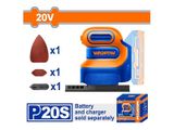  Máy chà nhám tam giác dùng pin 20V Wadfow WRAP5020 (Chưa Pin & Sạc) 