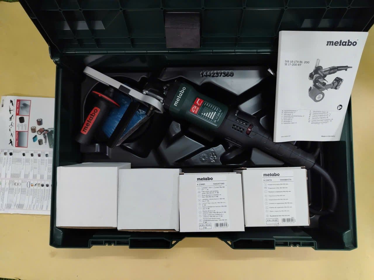  Máy Đánh Bóng Inox Metabo SE 17-200 RT SET Chính Hãng – 1700W, Đánh Sọc Hairline, Đánh Bóng Kim Loại 