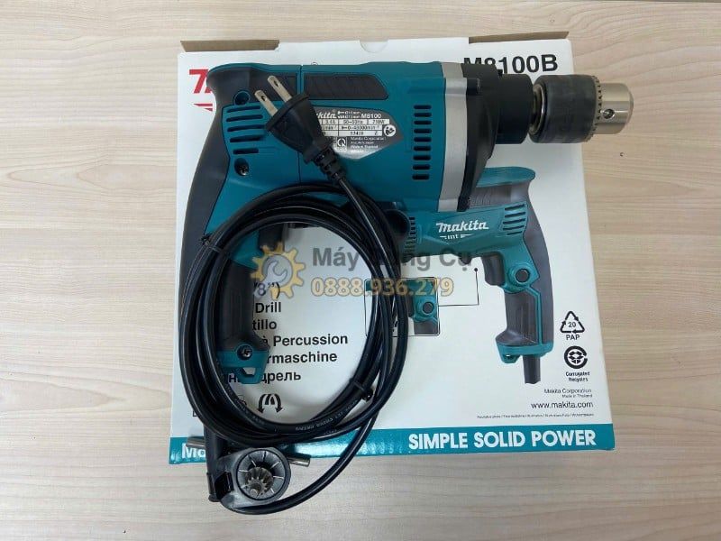  MÁY KHOAN BÚA 710W MAKITA M8100B - KHOAN TƯỜNG 16MM, ĐẦU KẸP 13MM CHO LẮP ĐẶT DÂN DỤNG 