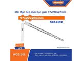  Mũi Đục Dẹp Đuôi Lục Giác 17x280x22mm WADFOW WGZ1206 