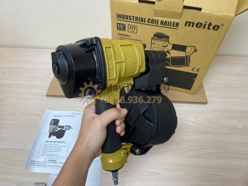  Súng Bắn Đinh Cuộn Meite CN55 Chính Hãng – Máy Bắn Đinh Dùng Hơi Cho Pallet, Thùng Gỗ 