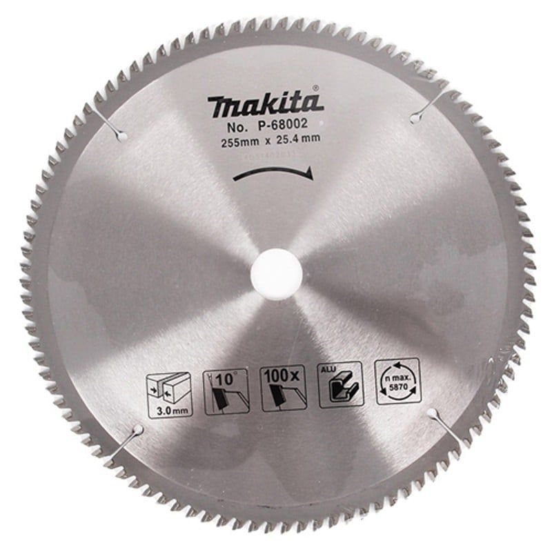  Lưỡi Cắt Nhôm Hợp Kim 100 Răng Makita P-68002 (255 X 25.4 X 100T) 