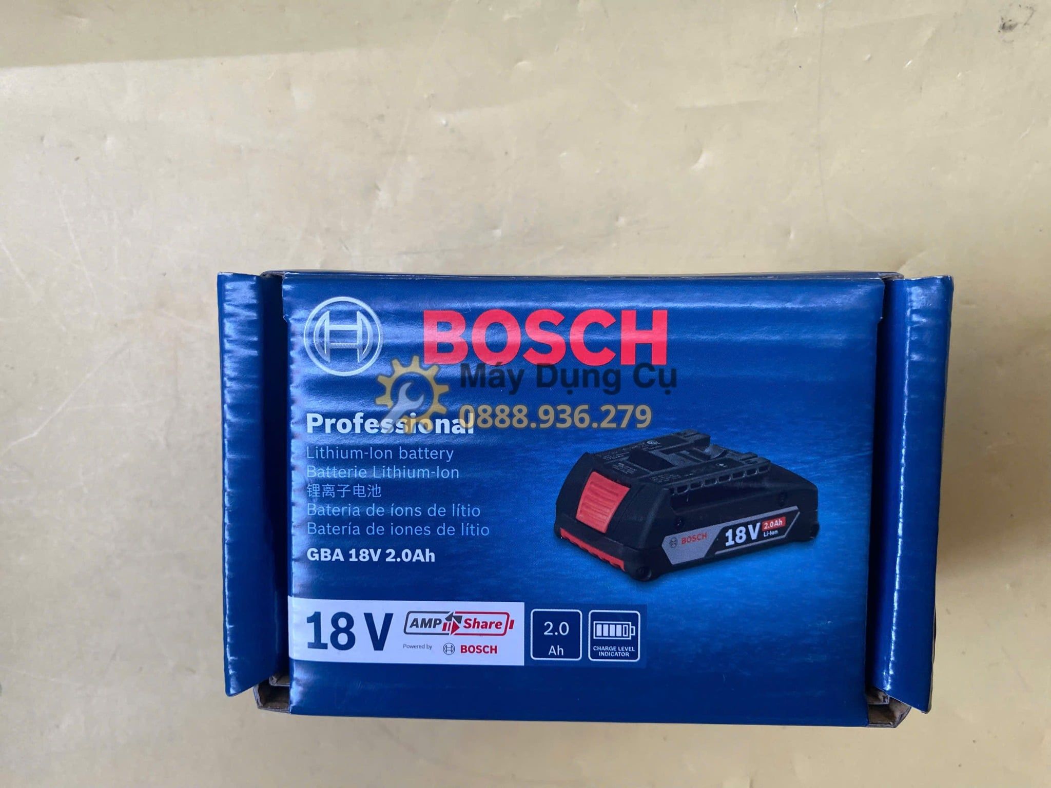  Pin 18V 2.0Ah Bosch GBA 18V-2.0Ah 1607A350MA 