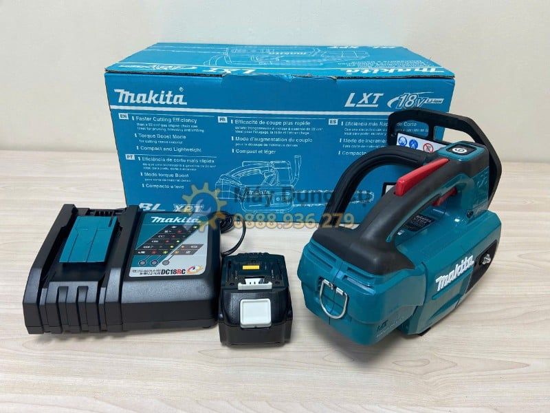  MÁY CƯA XÍCH DÙNG PIN 18V MAKITA DUC254RT - GỌN NHẸ, CẮT NHANH, KÈM 1 PIN 5.0AH VÀ SẠC NHANH 