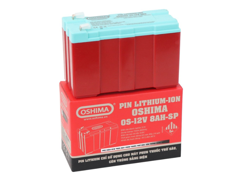  Pin Lithium Oshima PRO-12V8Ah-SP Siêu Nhẹ Chính Hãng 