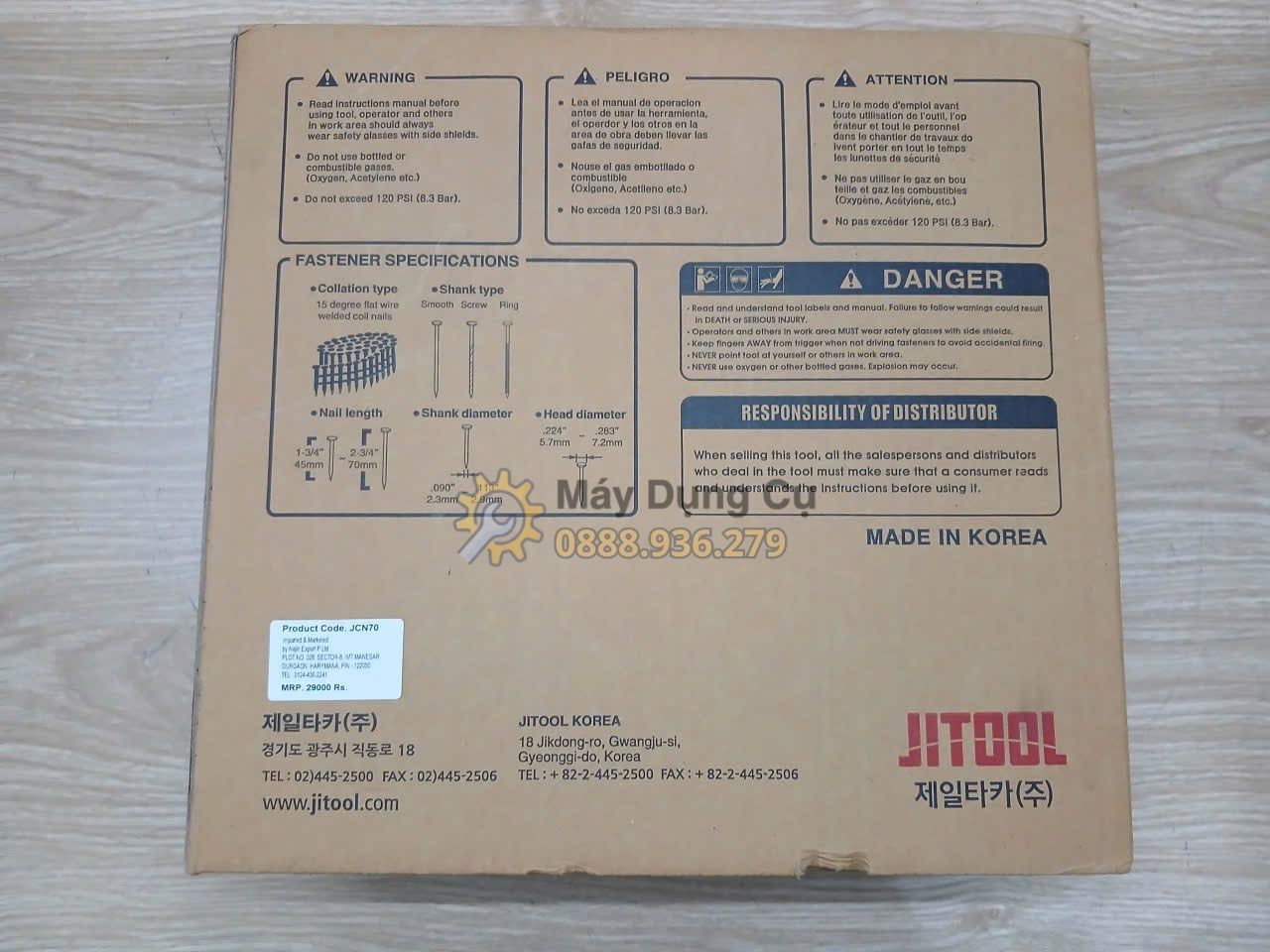  Máy Bắn Đinh Cuộn Jit JN70C Chính Hãng Có Sẵn Tại Máy Dụng Cụ 