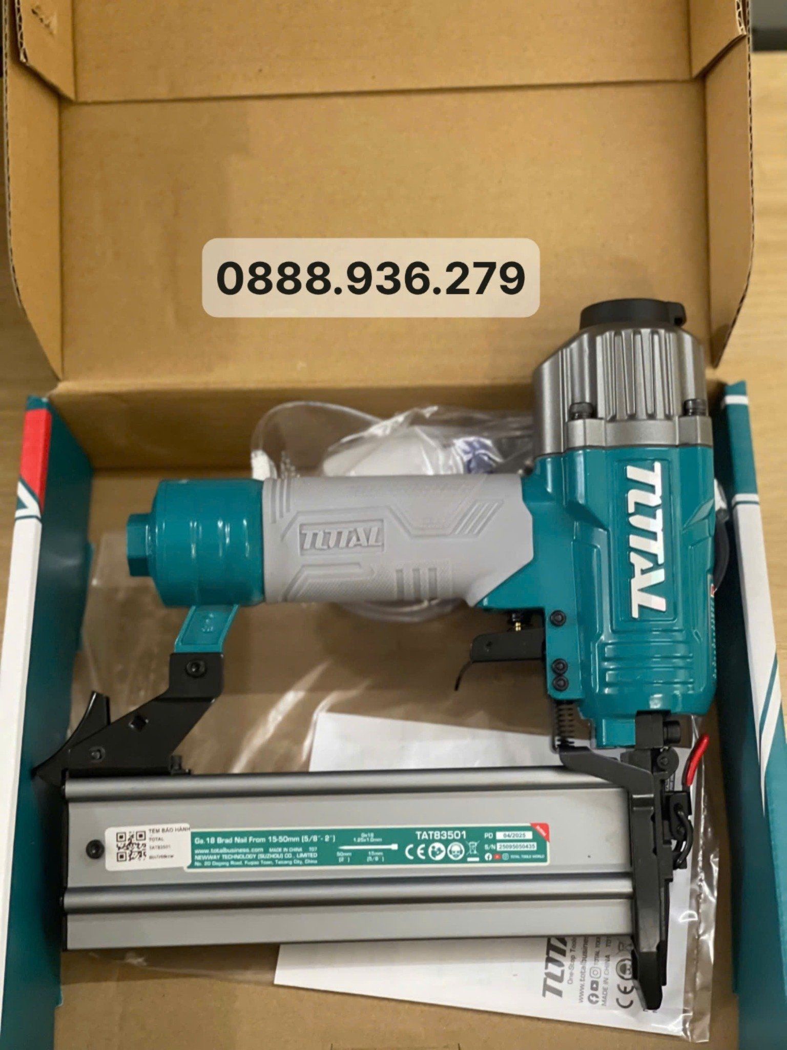  Súng bắn đinh thẳng F50 Total TAT83501 (15-50mm) 