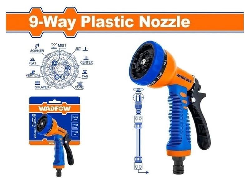  Vòi xịt nhựa 9 chế độ WADFOW - WNE9E34 
