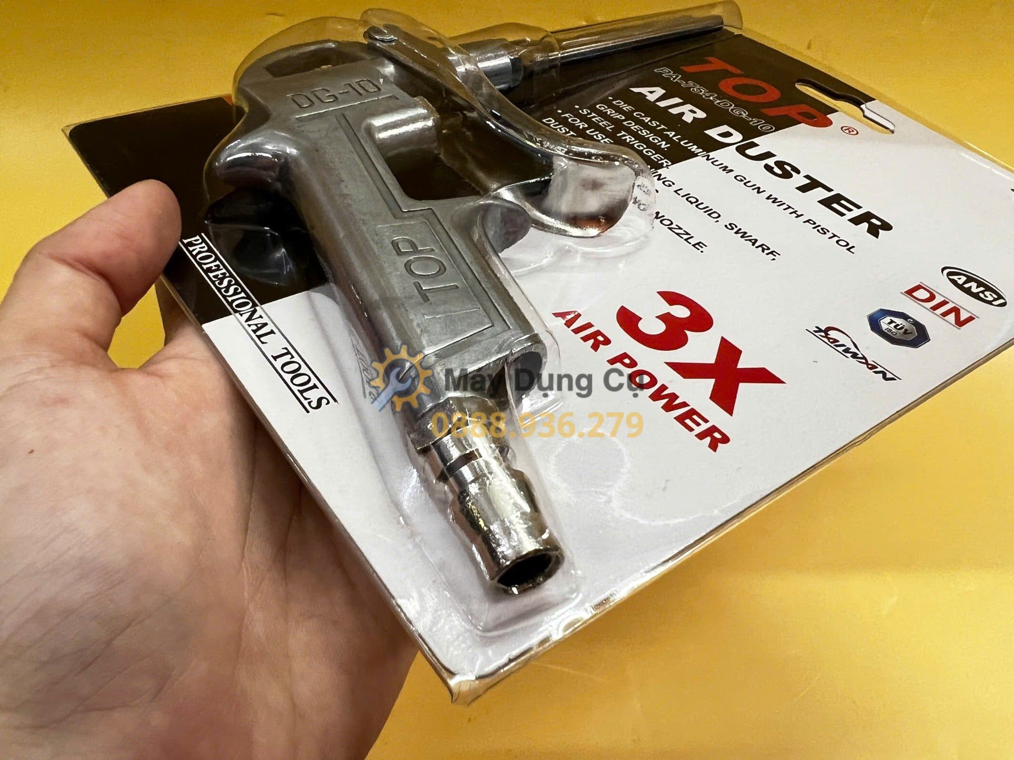  Súng xì khô xịt hơi đầu dài TOP DG-10 