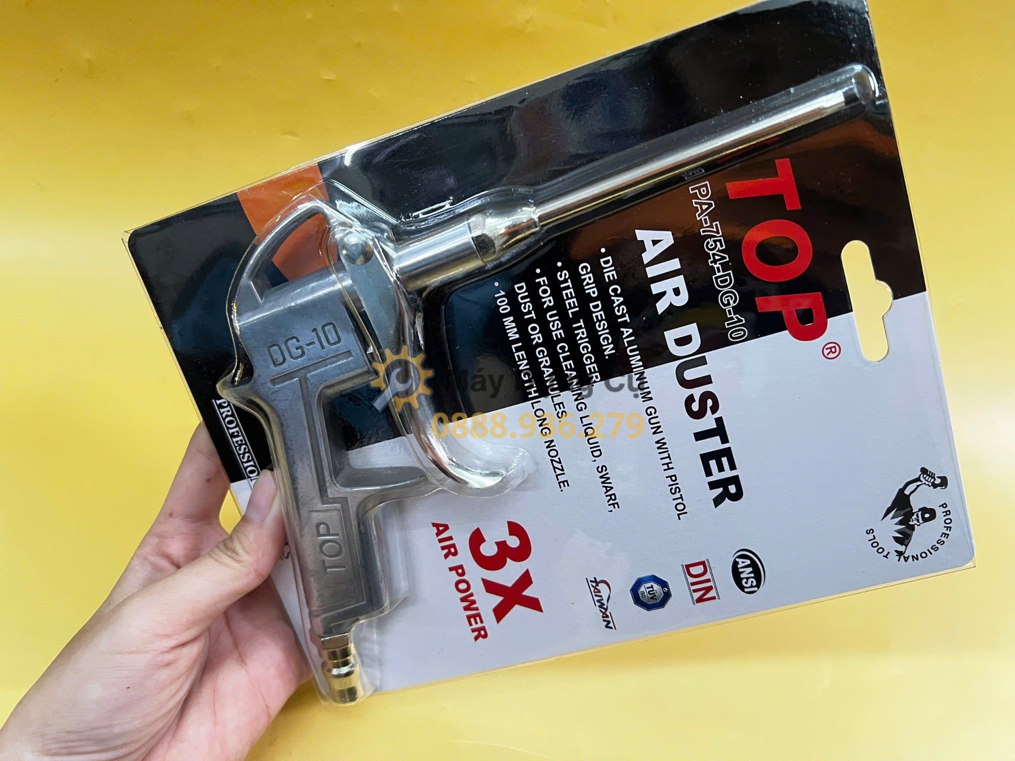  Súng xì khô xịt hơi đầu dài TOP DG-10 