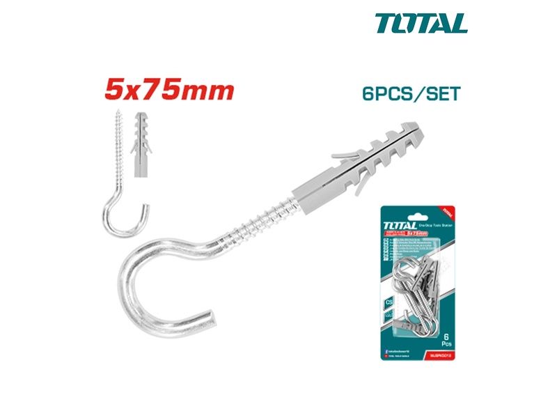  Bộ 6 tắc kê vít mắt TOTAL WJSPK5032 