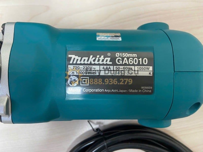  Máy Mài Góc Makita GA6010 150mm 1050W Chính Hãng – Mài Cắt Mạnh, Dùng Cho Cơ Khí Xây Dựng 
