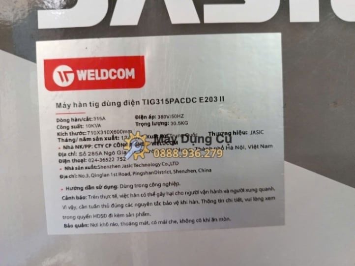  Máy Hàn TIG315P ACDC E203 II JET 20 Chính Hãng Có Sẵn Tại Máy Dụng Cụ 
