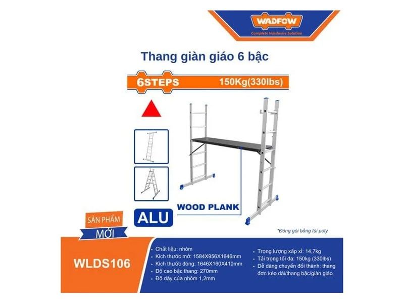  Thang Giàn Giáo 6 Bậc WADFOW WLDS106 